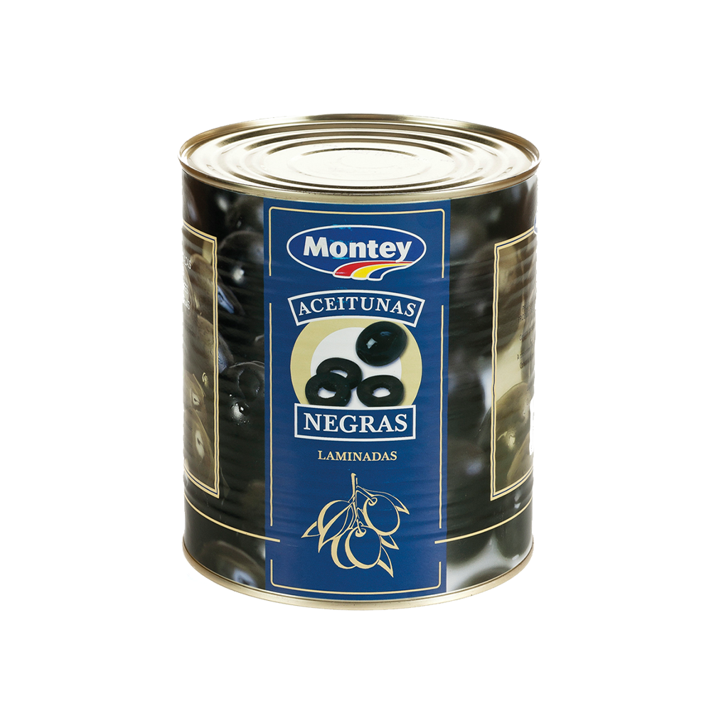Aceitunas Negras Laminadas Montey 3.1 kg