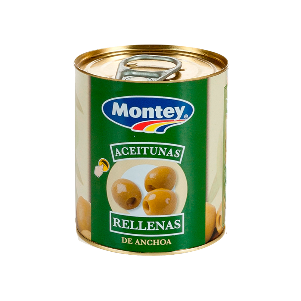 Aceitunas Verdes Rellenas de Anchoa Montey 125 gr