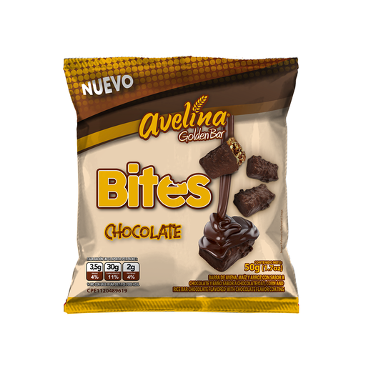 [7592450002862] Bites Chocolate Avelina 50 gr (4 Unidades)