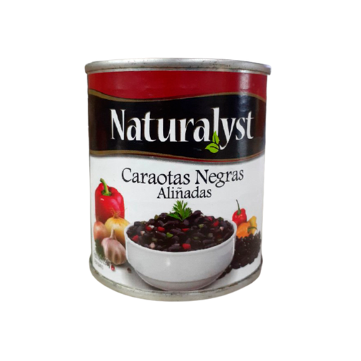 [7592723101544] Caraotas Negras Aliñadas Naturalyst 440 gr