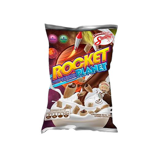 [7592498215231] Cereal Rocket Planet Santoni Sabor Chocolate 120 gr.