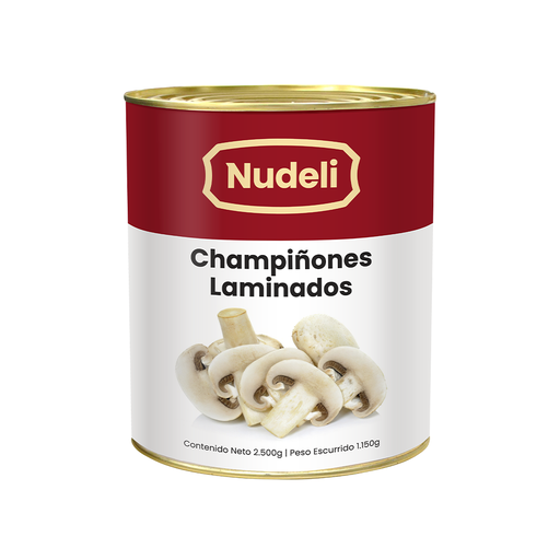 [0781159928574] Champiñones Laminados 2,5 Kg Nudeli