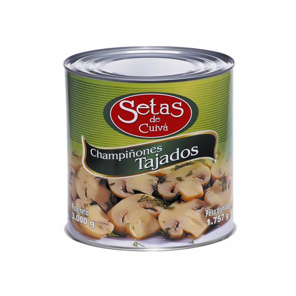 Champiñones Tajados Setas de Cuivá 3000gr.