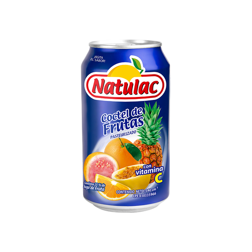 [7592396001028] Coctel de Frutas Natulac Lata 340 ml