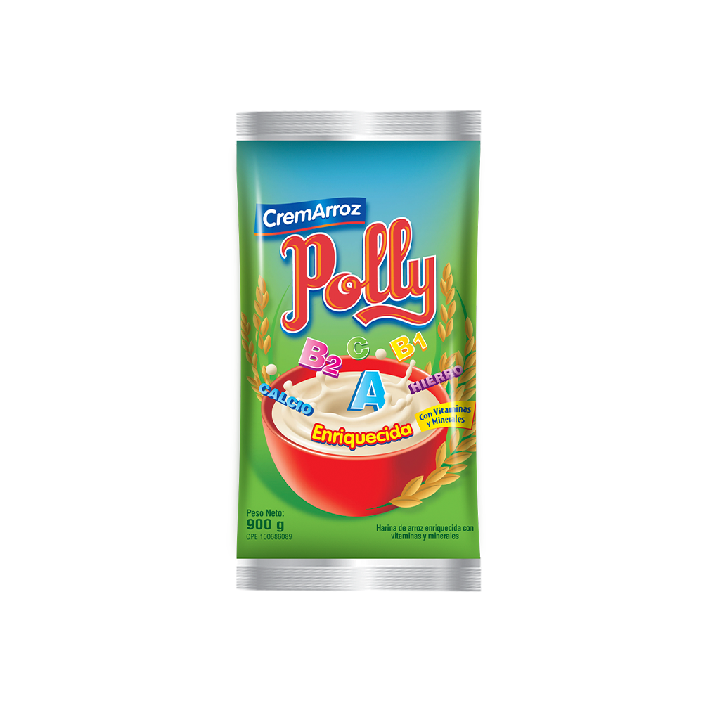 Crema de Arroz Polly Bolsa 900 G.