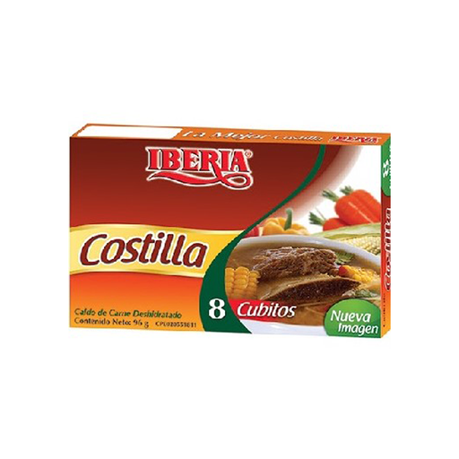 [7591221714096] Cubito de Costilla Iberia 96 gr (8 Unidades)