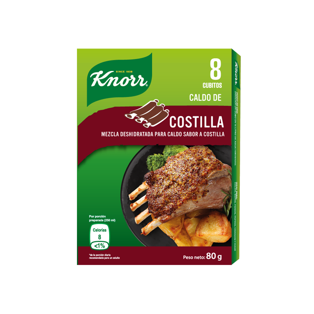 Cubitos Knorr de Costilla 8 unid.