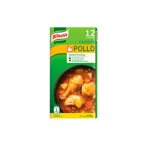 [8886467068751] Cubitos Knorr de Pollo 12 unid.