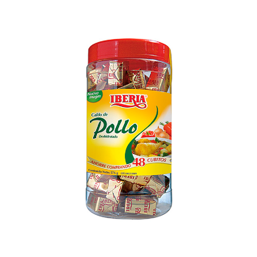 [7591221113646] Cubitos de Pollo Iberia 576 gr (48 Unidades)