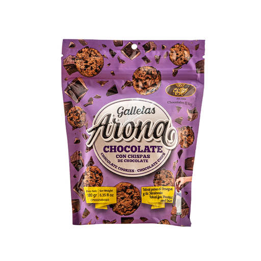 [7598393000040] Galletas Arona Chocolate con Chispas de Chocolate 180 gr