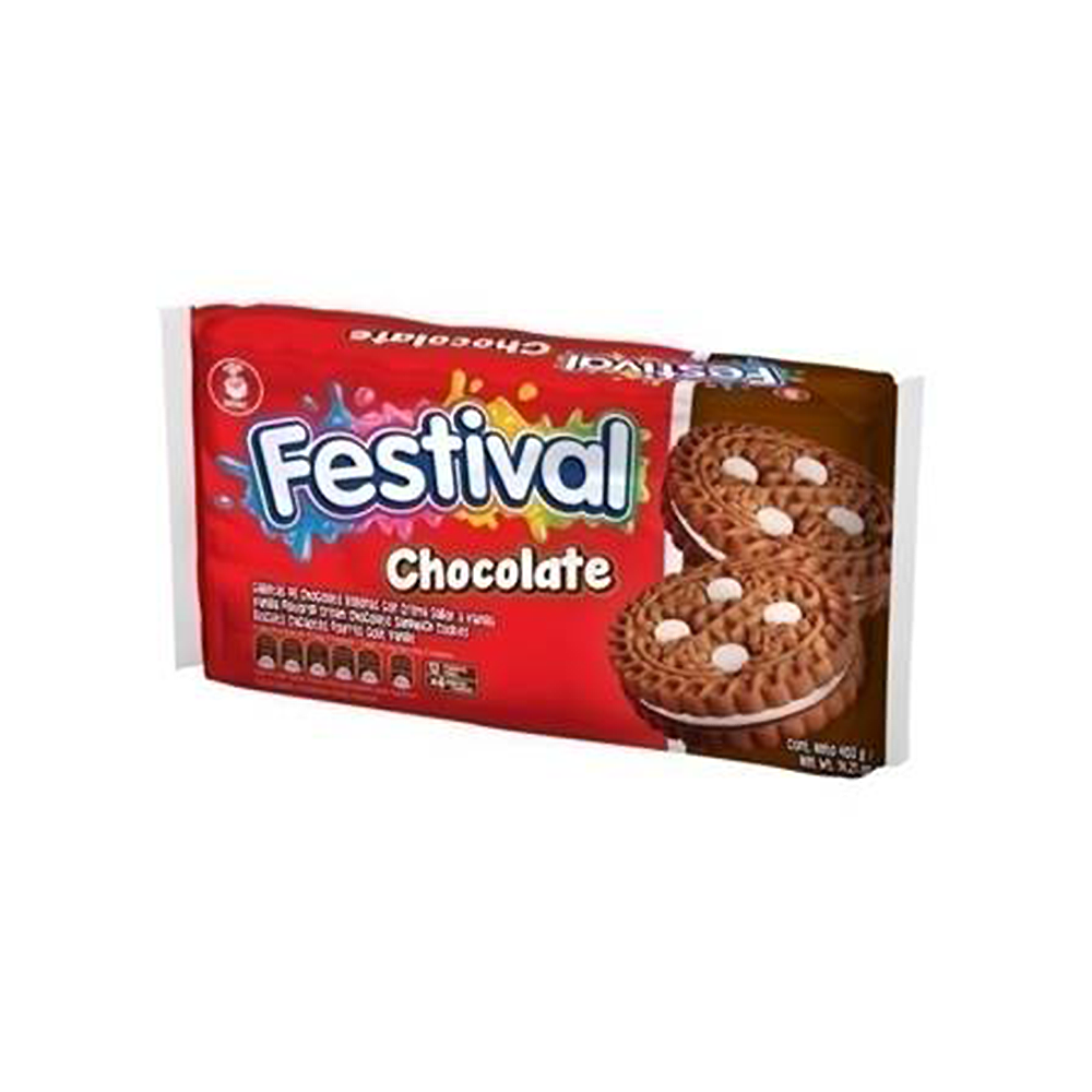 Galletas Festival Chocolate 403gr. (12 Unidades)