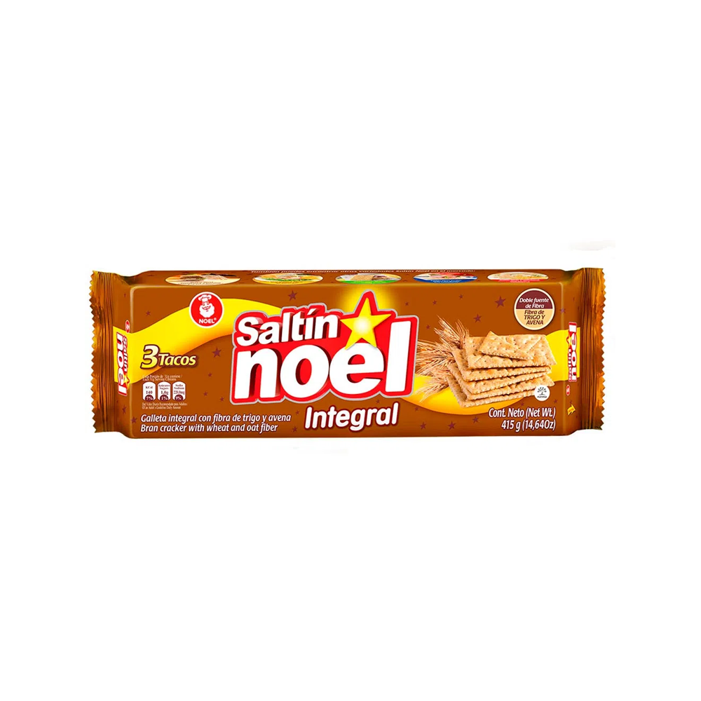 Galletas Saltín Integral 415gr. (3 Tacos)