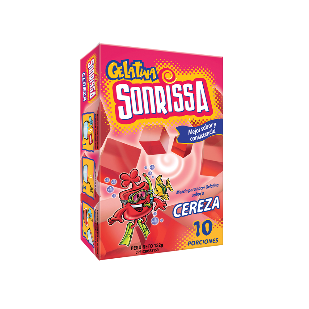 Gelatina de Frambuesa Sonrissa 132  G.