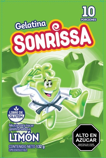 [7591112061230] Gelatina de Limon Sonrissa 132  G.