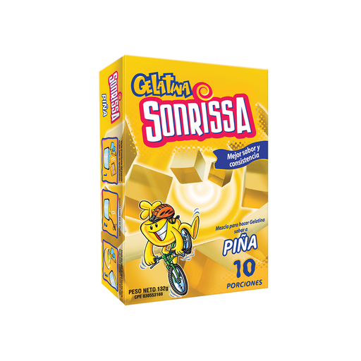 [7591112061193] Gelatina de Piña Sonrissa 132  G.