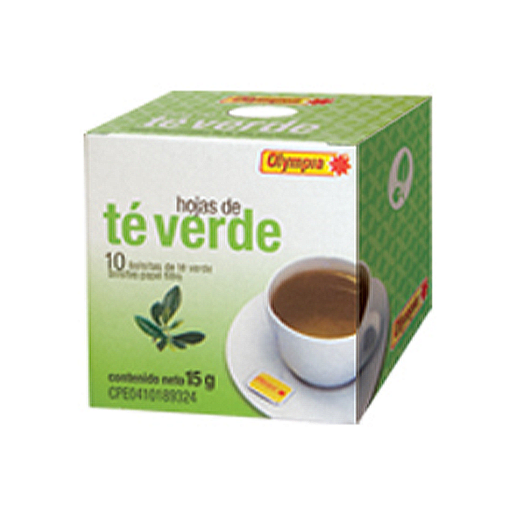 [7591221391884] Infusion de Te Verde Olympia 15gr (10 Unidades)