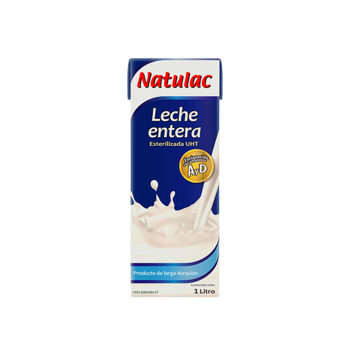 [7592396001554] Leche Completa Natulac UHT 1 Lt.