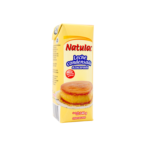 [7592396004562] Leche Condensada Azucarada Natulac UHT 340 gr