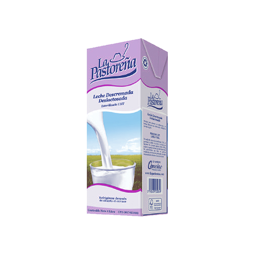 [7592479000849] Leche Descremada Deslactosada La Pastoreña UHT 1 Lt.