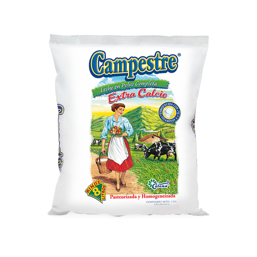 [7592433000649] Leche en Polvo Completa Extracalcio Campestre 1 kg.