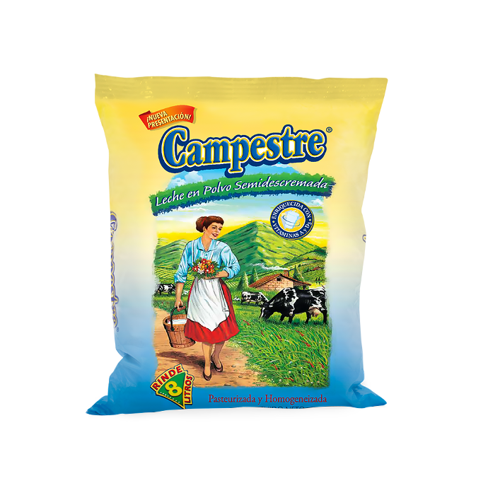 Leche en Polvo Semi Descremada Campestre 900 gr.
