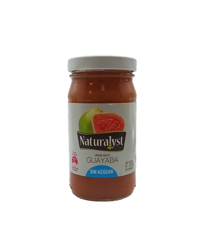 [7592723105580] Mermelada de Guayaba Sin Azucar Naturalyst 200 gr
