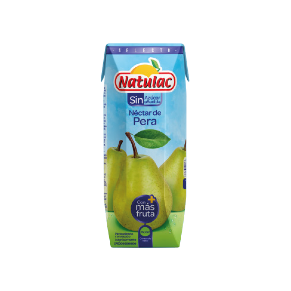 Nectar de Pera Sin Azucar Natulac 250 ml