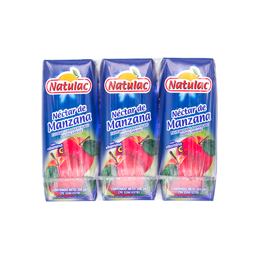 [7592396001462] Néctar de Manzana Natulac UHT 250 ml