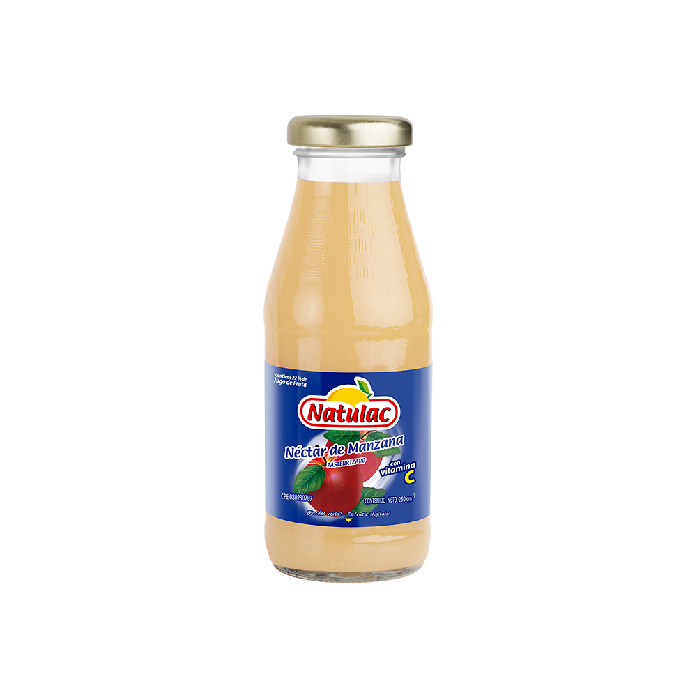 Néctar de Manzana Natulac vidrio 250 ml
