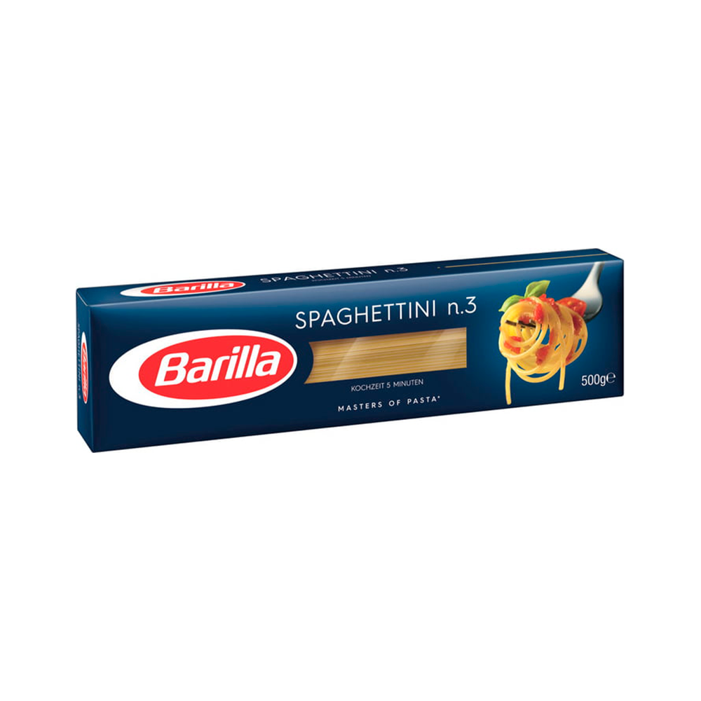 Pasta Barilla Spaguettini No.3 500 gr.