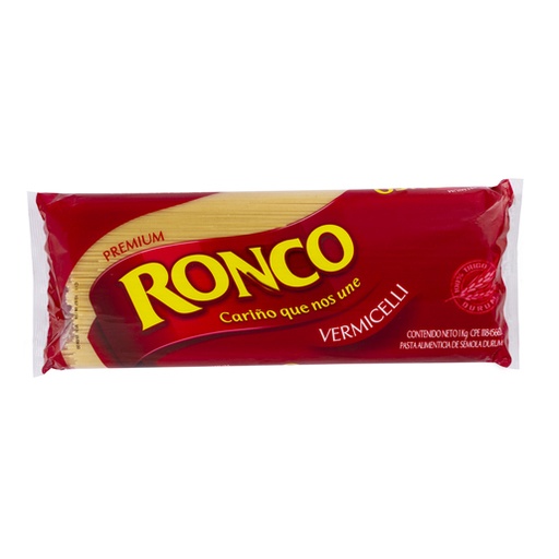 [7591049220618] Pasta Ronco Vermicelli Premium 1Kg