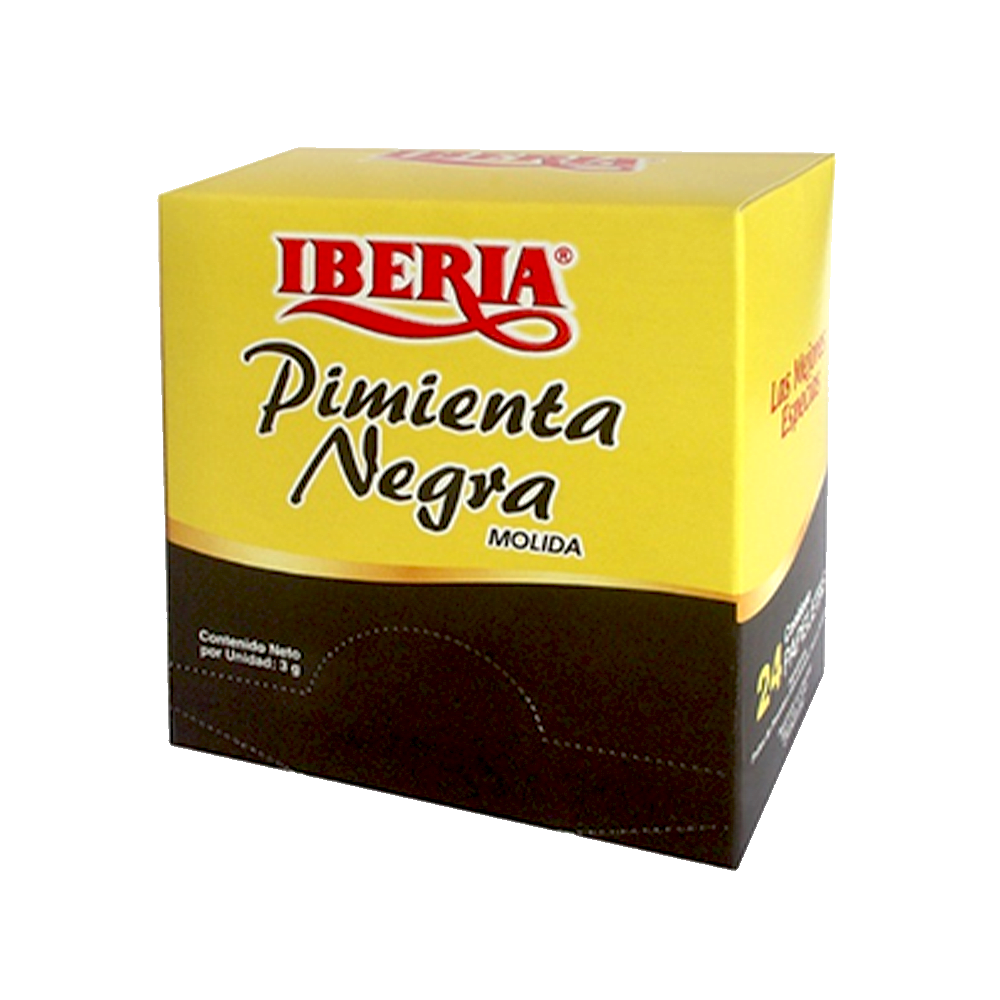 Pimienta Negra Molida Iberia 3 gr