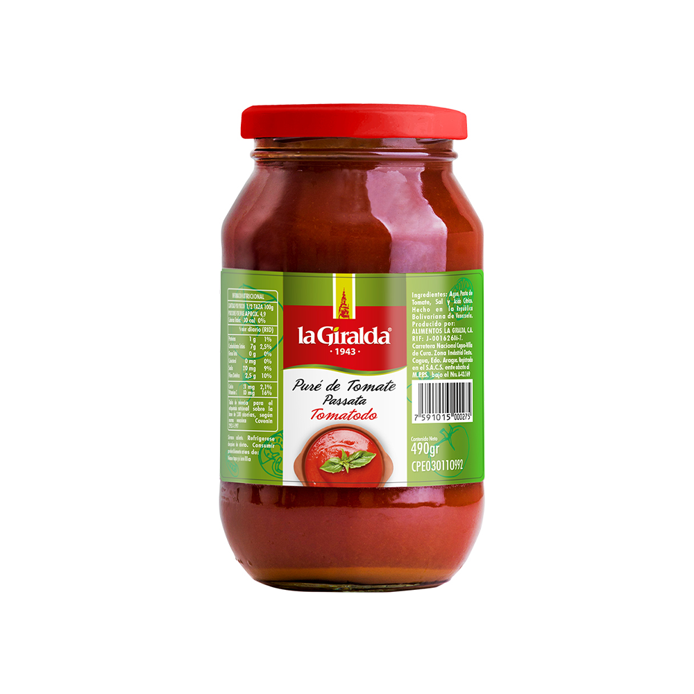 Pure de Tomate Tomatodo La Giralda 490 gr