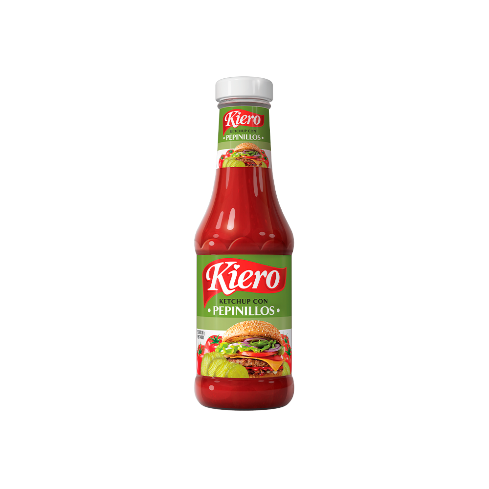 Salsa De Tomate Ketchup Kiero con Pepinillos 380 gr