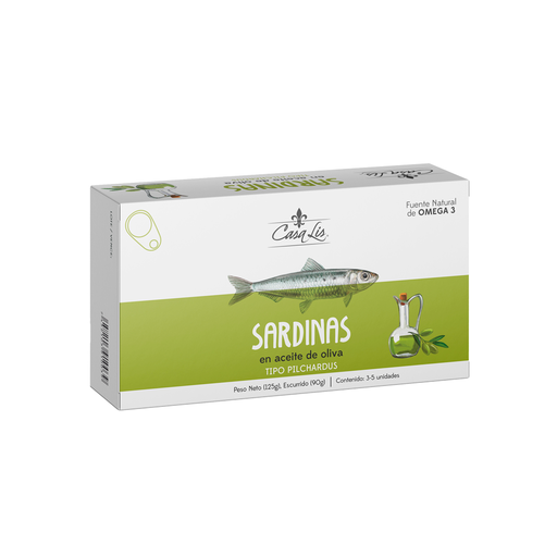 [7452103910039] Sardinas Casa Lis en Aceite de Oliva 125 gr.