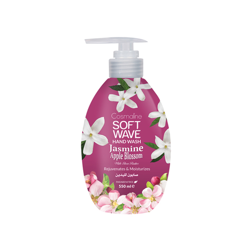 [5281019044574] Soft Wave Jabon Liquido de Mano Flor de Manzana Jazmin 550 ml