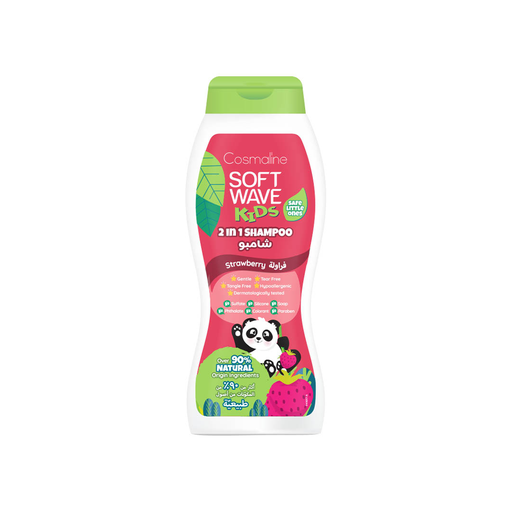[5281019023036] Soft Wave Niños Shampoo y Acondicionador 2x1 Fresa 400 ml