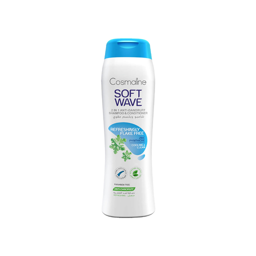 [5281019031833] Soft Wave Shampoo y Acondicionador 2X1 Anti-Caspa 400ml (Menta)