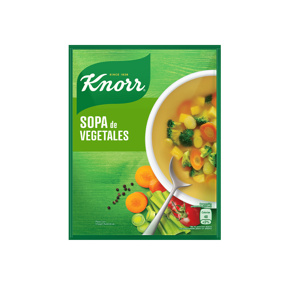 Sopa Instantánea de Vegetales Knorr 60 gr.